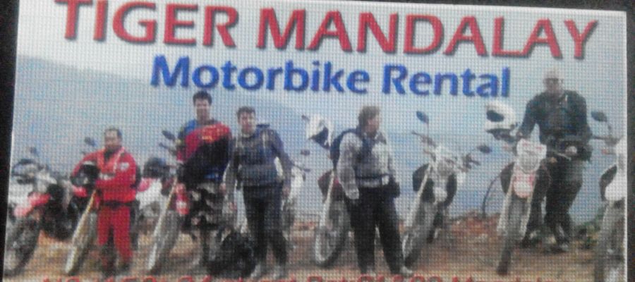 השכרת אופנועים במנדליי | Tiger Motorbike Rental Mandalay